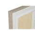 Maleri Home ESPRIT Svart Beige Abstrakt Urban 82 x 3,8 x 82 cm (2 enheter)