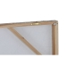 Pintura Home ESPRIT Branco Dourado Purpurina Londres Loft 150 x 3 x 100 cm (2 Unidades)