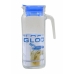 Jarra Borgonovo Igloo Transparente Vidrio Azul 1,2 L (6 Unidades)