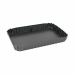 Molde Desmontable Quttin Negro Acero al carbono 25,5 x 17,2 x 3 cm (12 Unidades)