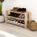 Shoe bench Alexandra House Living Brown 84 x 44 x 29 cm 2 Shelves