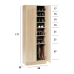 Schoenenkast Alexandra House Living Lichtbruin 59 x 171 x 35 cm 2 deuren 7 Planken