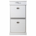 Apavu plaukts Alexandra House Living Balts 28 x 98 x 50 cm 2 atvilknes