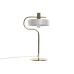 Bordlampe Home ESPRIT Hvit Gyllen Metall 220 V 28 x 18 x 46 cm