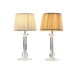 Lampada da tavolo Home ESPRIT Bianco Beige Metallo 60 W 220 V 25 x 25 x 50 cm (2 Unità)