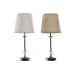 Bordlampe Home ESPRIT Hvid Beige Metal 25 W 220 V 20 x 20 x 46 cm (2 enheder)