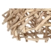 Lampadario Home ESPRIT Naturale Legno Legno di eucalipto 50 W 40 x 40 x 40 cm