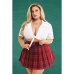 Erotisk Kostume Teacher’s Pet School Girl Rød Queen size