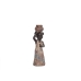 Dekorativ figur Romimex Brun Natur Afrikansk kvinde 8 x 26 x 7 cm