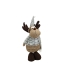 Christmas Reindeer Romimex Grey Polyester 15 x 40 x 7 cm