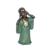 Decorative Figure Romimex Turquoise Golden Monk 13 x 25 x 9 cm