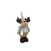 Christmas Reindeer Romimex Grey Polyester 15 x 40 x 7 cm