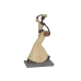 Decorative Figure Romimex Brown Natural African Woman 15 x 29 x 10 cm