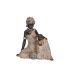 Decorative Figure Romimex Brown Natural African Woman 18 x 18 x 11 cm