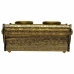 Tabuleiro Alexandra House Living Dourado Vidro Alumínio Madeira MDF 27 x 7 x 33 cm