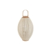 Lysholder Home ESPRIT Hvit Naturell Tre Krystall 37 x 37 x 56 cm