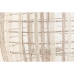 Portacandele Home ESPRIT Bianco Naturale Legno Cristallo 37 x 37 x 56 cm