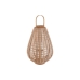 Portacandele Home ESPRIT Marrone Naturale Legno Cristallo 38 x 38 x 56 cm