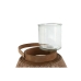 Candleholder Home ESPRIT Brown Natural Wood Crystal 38 x 38 x 56 cm