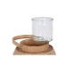 Candleholder Home ESPRIT Brown Natural Wood Crystal 40 x 40 x 70 cm