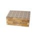 Boîte Décorative Romimex Marron Beige Résine Bois MDF 18 x 8 x 13 cm