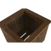 Cache-pot Home ESPRIT bois de teck 34,5 x 34,5 x 37 cm