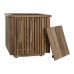 Stojalo za Rože Home ESPRIT Teak 34,5 x 34,5 x 37 cm