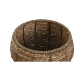 Conjunto de vasos Home ESPRIT Natural Metal Fibra Tropical 32 x 32 x 25 cm