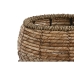 Conjunto de vasos Home ESPRIT Natural Metal Fibra Tropical 32 x 32 x 25 cm