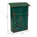 Brievenbus Alexandra House Living Groen Ijzer 11 x 37 x 27 cm