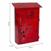 Caixa de correio Alexandra House Living Vermelho Ferro 11 x 37 x 27 cm