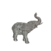 Decoratieve figuren Romimex Zilverkleurig Olifant 31 x 28 x 11 cm