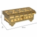 Box-Schmuckkästchen Alexandra House Living Gold Aluminium Holz MDF 14 x 12 x 32 cm