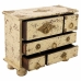 Box-Schmuckkästchen Alexandra House Living Creme Mango-Holz 10 x 19 x 24 cm 5 Schubladen