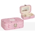 Caja-Joyero Romimex Rosa PVC 15 x 5 x 10 cm Flores