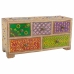 Caja-Joyero Alexandra House Living Multicolor Natural Madera de mango Madera MDF 10 x 15 x 30 cm 5 cajones