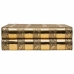 Jewelry box Alexandra House Living Golden Aluminium MDF Wood 15 x 7 x 30 cm