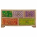 Doos-Juwelenkistje Alexandra House Living Multicolour Natuurlijk Mangohout Hout MDF 10 x 15 x 30 cm 5 lades