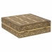 Doos-Juwelenkistje Alexandra House Living Gouden Aluminium Hout MDF 15 x 7 x 30 cm