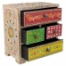 Caja-Joyero Alexandra House Living Multicolor Natural Madera de mango Madera MDF 11 x 20 x 19 cm 5 cajones