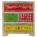 Doos-Juwelenkistje Alexandra House Living Multicolour Natuurlijk Mangohout Hout MDF 11 x 20 x 19 cm 5 lades