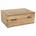 Doos-Juwelenkistje Alexandra House Living Wit Natuurlijk Mangohout Hout MDF 18 x 10 x 25 cm