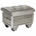 Caja-Joyero Alexandra House Living Plateado Aluminio Madera MDF 20 x 25 x 30 cm