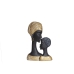 Busto Romimex Castanho Resina Africana 19 x 27 x 6 cm