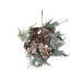 Centerpiece Romimex Green Grey Polyethylene Pine cone 16 x 16 x 16 cm