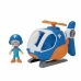 Helicopter Blippi Figuren Blauw Oranje