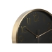 Horloge Murale Home ESPRIT Blanc Noir Aluminium 30 x 4,3 x 30 cm (2 Unités)