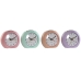 Horloge de table Home ESPRIT Rose Corail Lila 10 x 4,7 x 9 cm