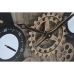 Horloge Murale Home ESPRIT Noir Naturel Verre Fer 60 x 8 x 60 cm