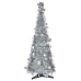 Christmas Tree Silver Tinsel 37 x 37 x 105 cm (6 Units)